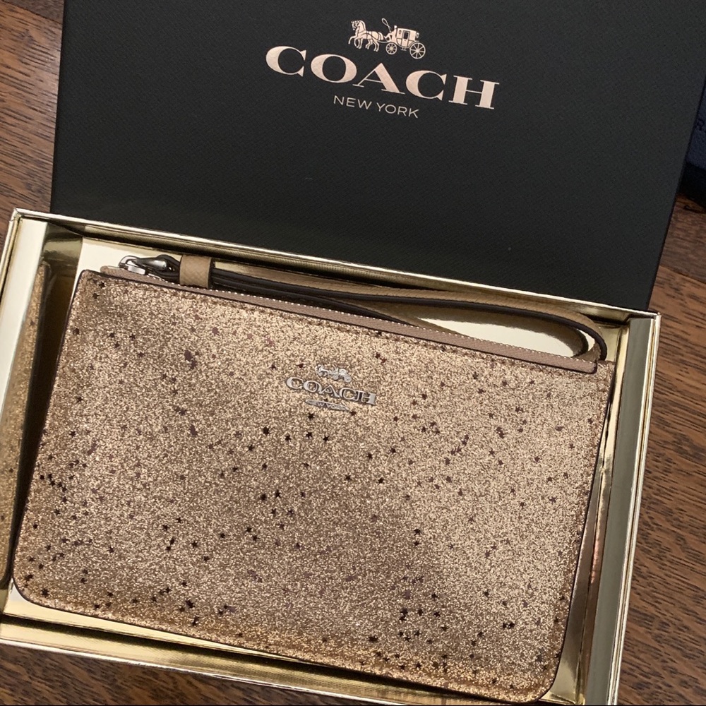Coach Glitter Collection Wristlet